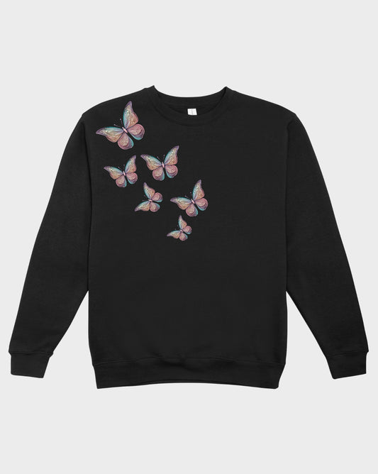 DELUX - Graphic Flying Butterfly crewneck