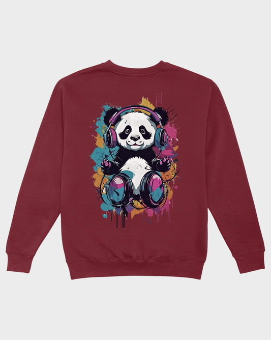 DELUX - Graphic Groovy Panda Crewneck