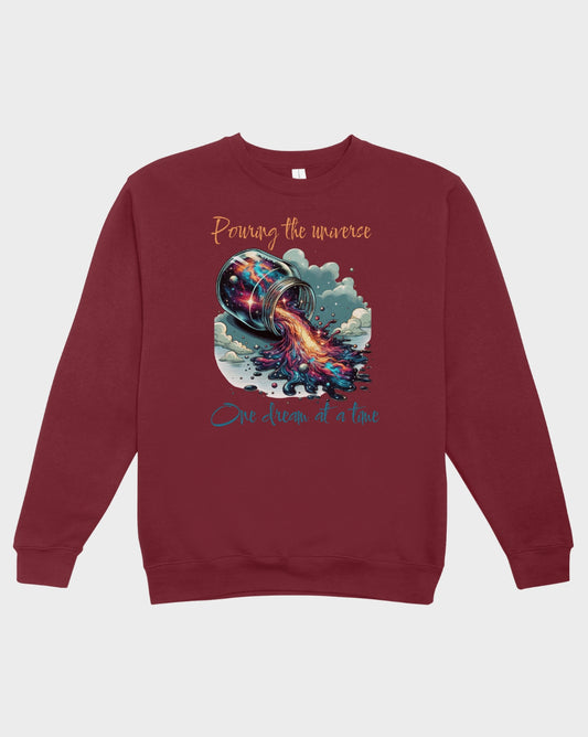 DELUX - Trendy Pouring the universe Crewneck