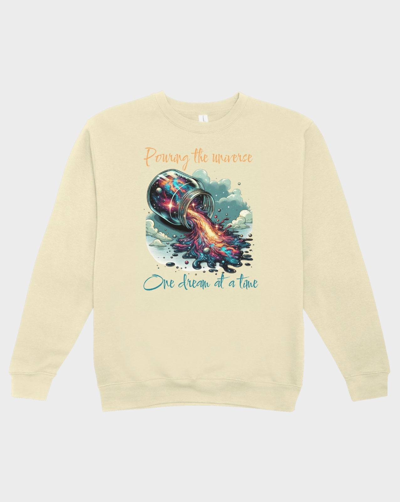 DELUX - Trendy Pouring the universe Crewneck