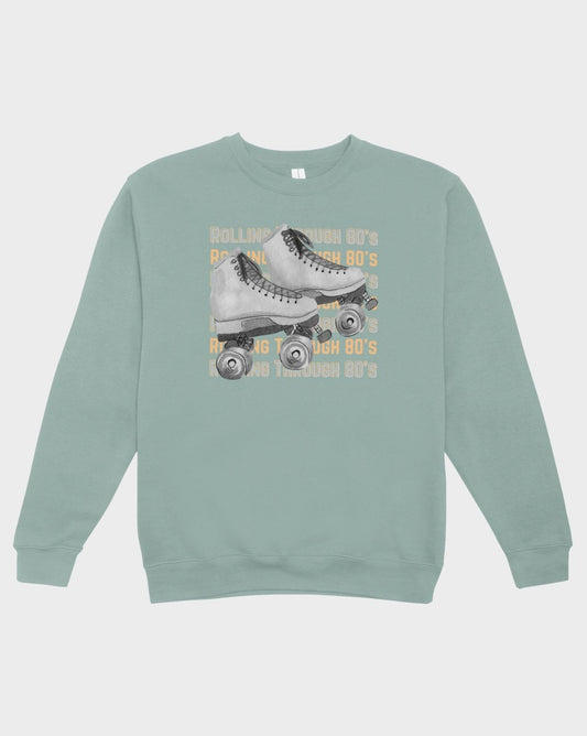 DELUX - Trendy 80's Rolling Crewneck