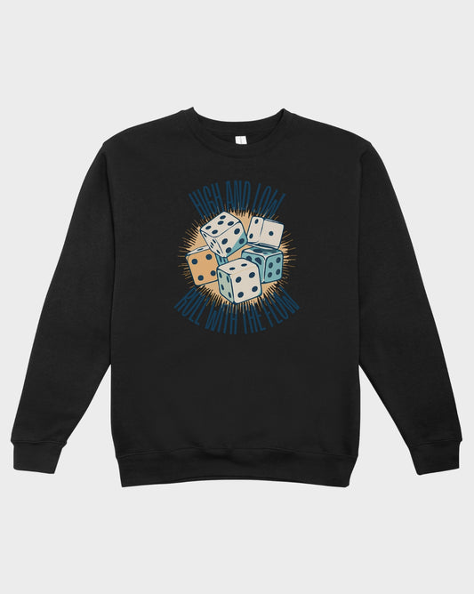 DELUX - Trendy Rolling Dices Crewneck