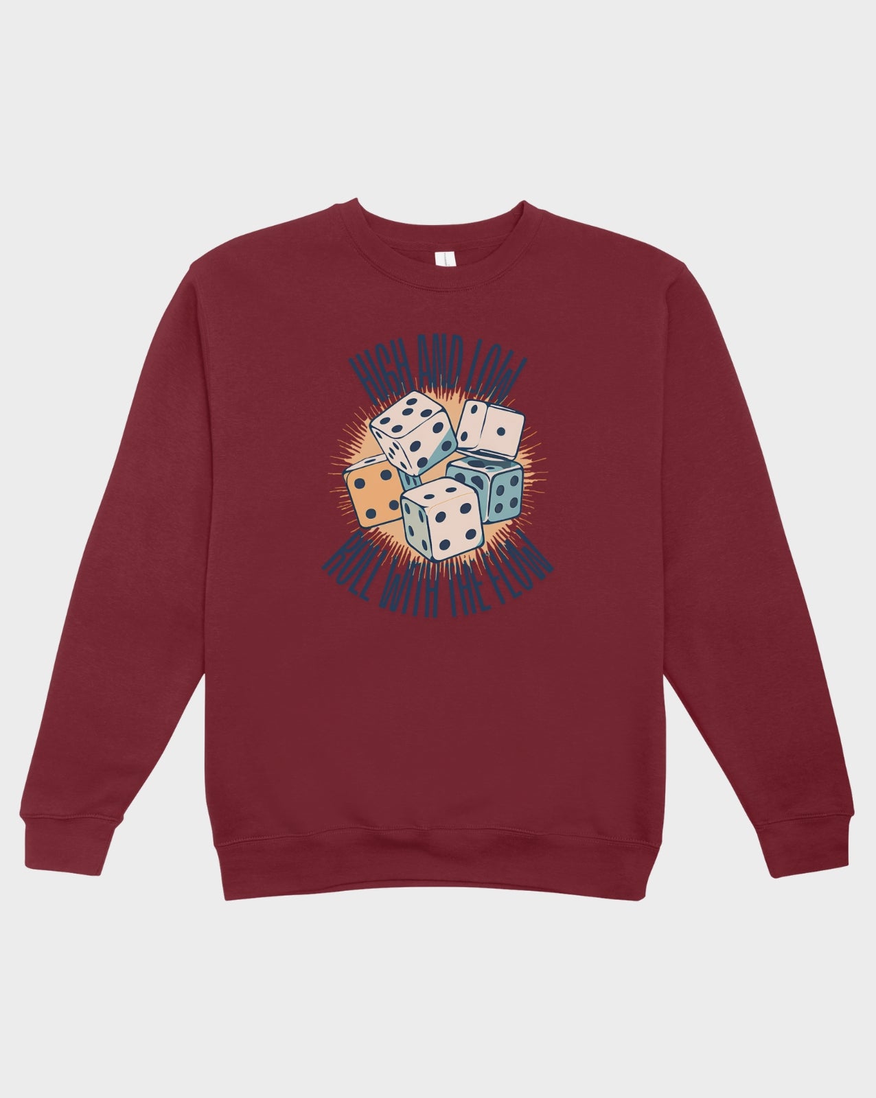 DELUX - Trendy Rolling Dices Crewneck