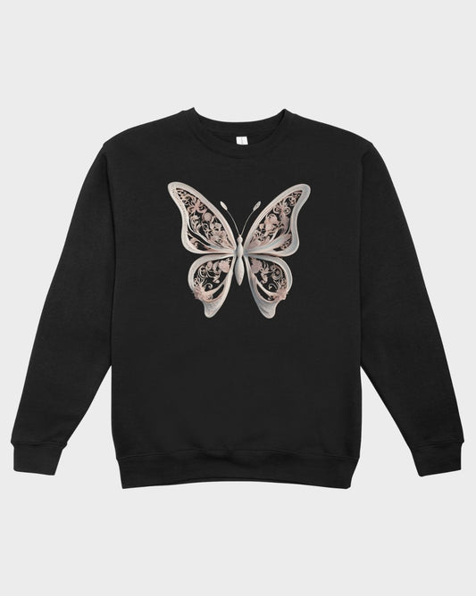 DELUX - Graphic Front Butterfly crewneck
