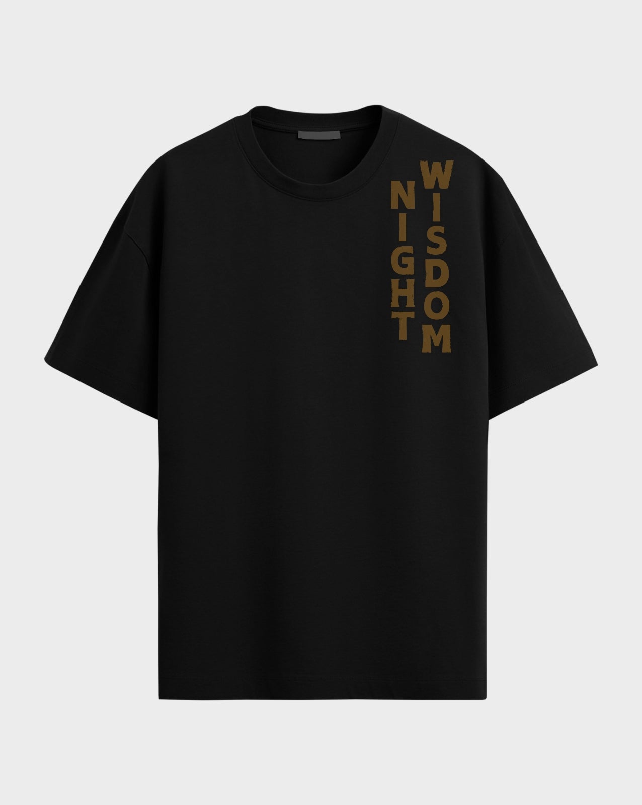Premium Graphic Night Wisdom both side printed Tshirt