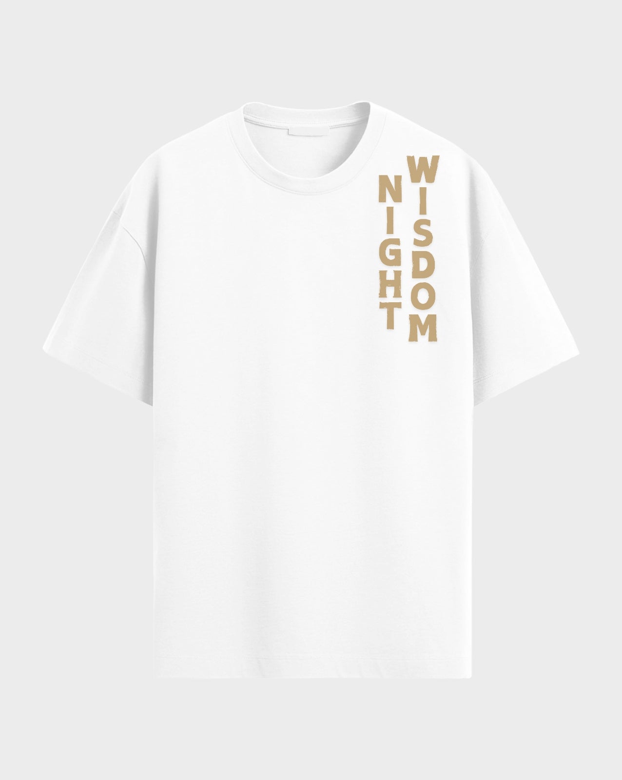 Premium Graphic Night Wisdom both side printed Tshirt