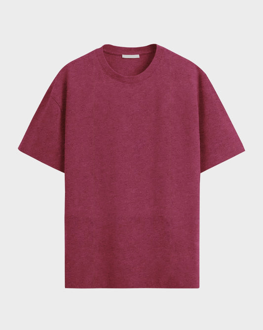 Premium Essential Blank Maroon Heather Tee/tshirt