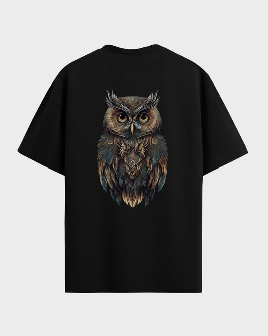 Premium Graphic Night Wisdom both side printed Tshirt