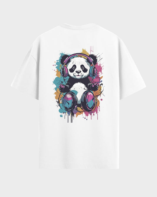 Premium Graphic Groovy Panda both side printed Tshirt