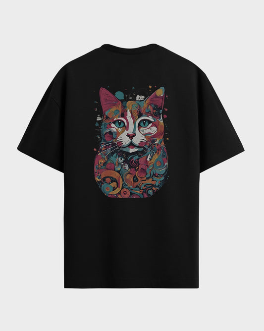 Premium Graphic Catitude both side printed Tshirt