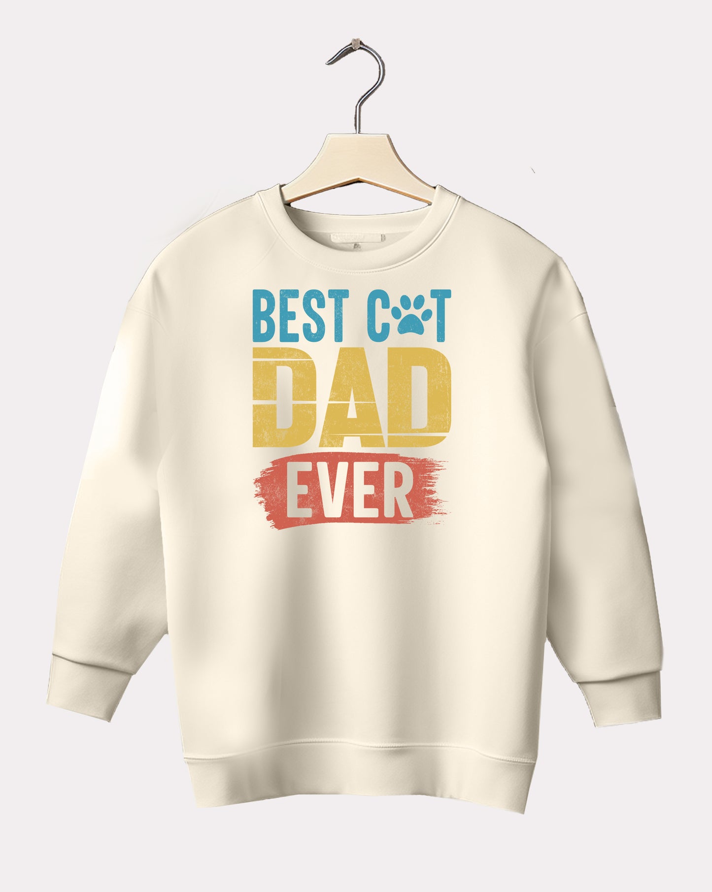 DELUX - Trendy Best Cat Dad Crewneck