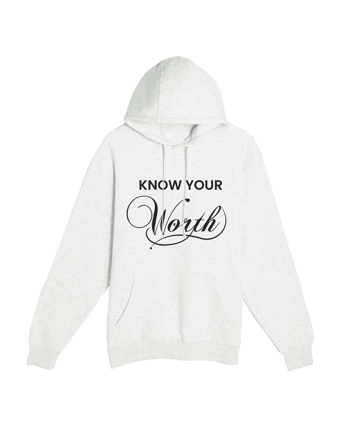 Signature Motivational Know Your Worth Hoodie